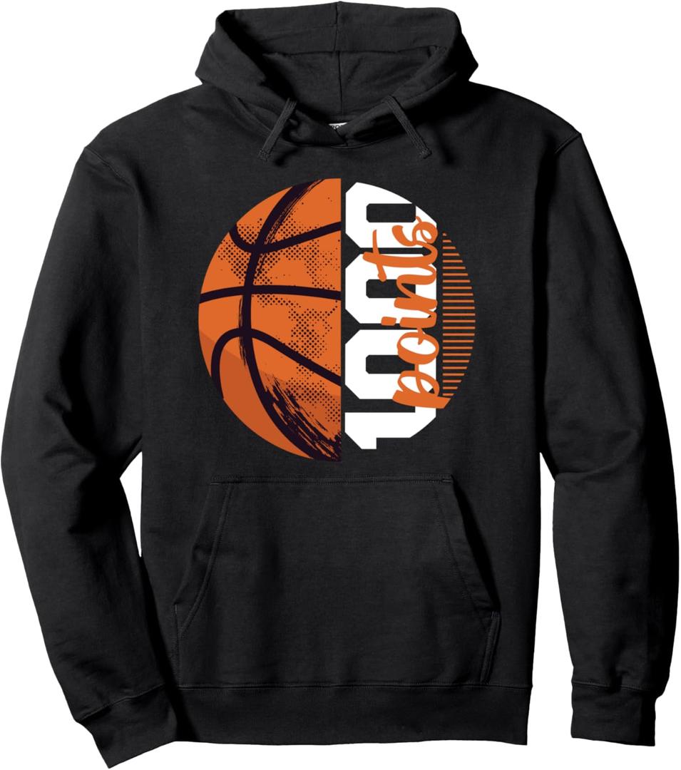 1000 Points Basketball Scorer High School Basketball Player Pullover Hoodie