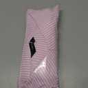 Dokotoo Womens V Neck Striped Button Down Shirts Long Sleeve Tunic Tops (Pink, L)
