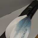 WONITAGO Adjustable Kayak Paddle with Carbon Fiber Shaft and Nylon Blade, Snow Mountain White, 210-230 cm/82-90"
