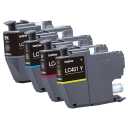 Brother Genuine LC401 4PKS Standard Yield 4Pack Ink Cartridges – Includes 1 Cartridge Each of Black, Cyan, Magenta and Yellow