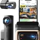 DDPAI 4K 3 Channel Dash Cam, 4K+2K+1080P Front Inside Rear Car Camera, Dual STARVIS 2 Dashcam With Bulit-in 32G eMMC,3K 60FPS,4G LTE Support,5G WiFi GPS,3" IPS,Night Vision,Parking Mode, Z60 Pro Link