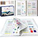 spicssa 2026 Upgraded DIY Stitch Book Kit, Embroidery Stitch Book Kit, Comprehensive Guide with Various Patterns, Complete Toolkit and Video Tutorials, Perfect for Beginners and Craft Lovers