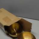 Nuogo 10 Pcs Gold Bowls 5.9 Inch Stainless Steel Mixing Bowls Decorative Esthetician Bowl for Facial Metal Serving Bowl for Holiday Birthday Party Wedding Baking Prepping Salad Fruit Soup