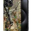 Case for iPhone 16 Pro Max, Hybrid 2-Layer Case, Shockproof Military-Grade Protection Durable Anti-Scratch Phone Case for Woman Man Boy Girl, Real Jungle Camo