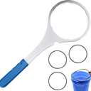 SW-4-SS-8 Metal Water Filter Wrench (6" ID) & 3-Pack 151122 O-Rings Kit