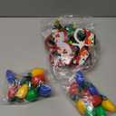 9PCS Christmas Party Favors, Light Up Christmas Necklace Headband Glasses Set, Xmas Bulb Necklace Antler Tree Lights Holiday Headbands LED Flashing Glow Santa Eyeglasses Bulk for Christmas Gift