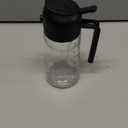 TrendPlain 16oz/470ml Glass Olive Oil Sprayer for Cooking  2 in 1 Olive Oil Dispenser Bottle for Kitchen Gadgets and Air Fryer Accessories, Salad, BBQ - Black