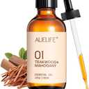 Teakwood & Mahogany Essential Oil, Fragrance Oil for Diffusers & Candle Making, 118ml (4 fl oz) Large Bottle, Long Lasting Wood Scent Oil for Home Fragrance, Soap & DIY