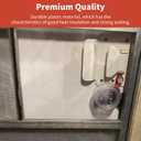 Diyeeni RV Screen Door Slide Panel, Replacement RV Screen Door Parts, Plastic Clear Slide Panel with Push Down Knob Opener, Easy Installation, OE Number-239061, 12x9.75 inches