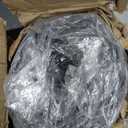 4' x 8' High Traffic Guard Doormat, Commercial Grade Door Floor Mat Striped Brush Step Entrance Mat with Rubber Backing, Low Profile Commercial Rugs for Entryway, Easy to Clean (Jet Black)