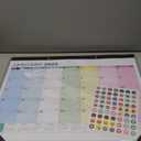 2026-2027 Desk Calendar - 22" x 17", 18 Month Calendar Jan 2026 - Jun 2027, Large Monthly Desktop Calendar with Daily Blocks, Thick Paper, Corner Protectors - Colorful (3 Stickers Included)