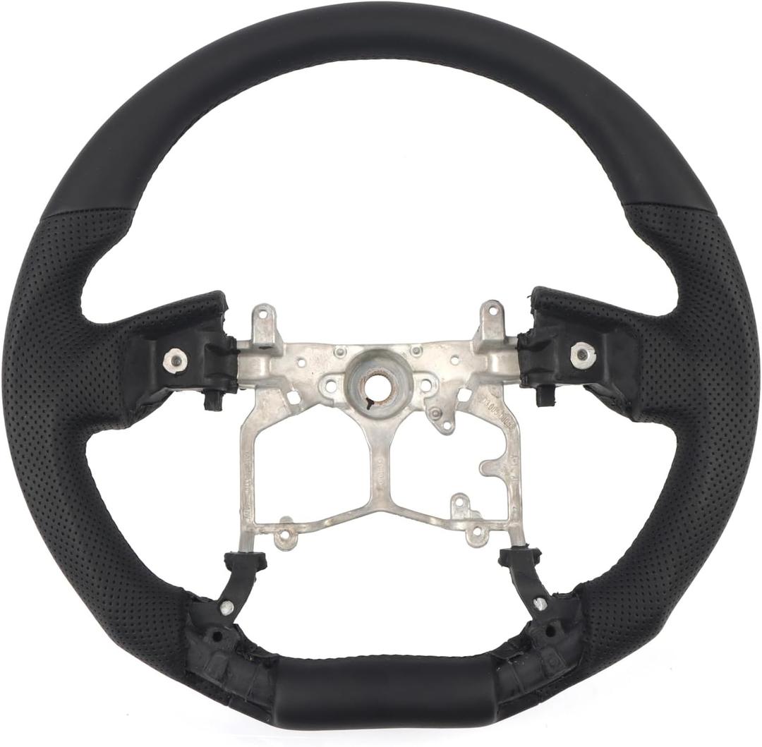 HIGH FLYING for Toyota 4Runner 2014-2024, Tundra 2014-2021 Tacoma 2012-2023 Steering Wheel Replacement Part BLACK Perforated Leather No Strip (No Heating Function)