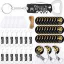 50 Sets 40th Birthday Party Favors for Guests Bottle Opener Keychains Bulk Thank You Cards with Organza Gift Bags for Birthday Anniversary Souvenirs, Cheers to 40 Years