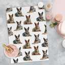 Australian Cattle Gifts Kitchen Towels, IAustralian Cattle Dog Gifts for Women Men Dish Tea Towels for Kitchen Bathroom Decor, Dog Lover Gifts Hand Towel for Bathroom Decor, 16x24 Inches