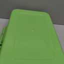 Suhaco Low Entry Litter Box for Senior Cats Extra Large Cat Litter Box with High Sides for Kitten, Anti Splashing & Easy to Clean for Indoor Cats Litter Pan (Green)