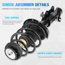 ILONPA Front Struts Shocks for 2010 2011 2012 Chevy Camaro Only (3.6L V6)