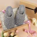 RockDove Women's Twirl Fleece Cozy Scuff Slippers with Memory Foam, Indoor Non-Slip Rubber Sole, Gift-Ready House Shoes (9-10)