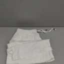 Linen Pants for Women Flowy Palazzo Pants Boho High Waist Wide Leg Trousers Summer Beach Vacation Outfits 2026 (White)