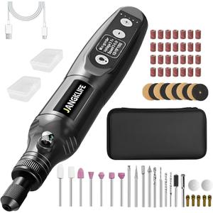 Mini Cordless Rotary Tool Kit, 5-speed Multi-purpose Engraving Tool, with LED Light, 67 Accessories, Engraving, Sanding, Grinding, Polishing, Carving, Etching, DIY Crafts