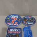 96Pcs 7th Video Game Birthday Party Decorations Blue Video Game Level Birthday Plates and Napkins Tableware Sets for Boys 7 Years Old Gamer Gaming Party Serves 24