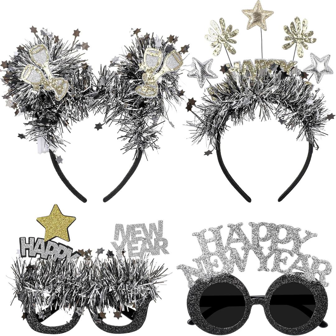 2026 New Year Headband - New-Year Party Headband Set for NYE Party Accessories Women