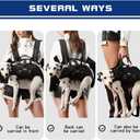 FCT Dog Backpack Carrier - Spine-Friendly for Small to Midium Dogs (8-18 lbs), Horizontal Design Dog Carrier with Adjustable Back Straps,Legs-Out Comfort for Travel/Hiking/Cycling (Black, Size M)