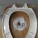 Bemis Ashland Modern Wood Toilet Seat with Decorative Edge, Slow Close, Secure Hinges, Made in USA, Elongated, White