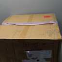 SETVSON Cat Litter Box Plant Furniture Enclosure, Hidden Handwoven Rattan with Cat Litter Box and Artificial Plants, Odor Control Filter, Real Stones in Living Room, Bedroom, Corner Natural