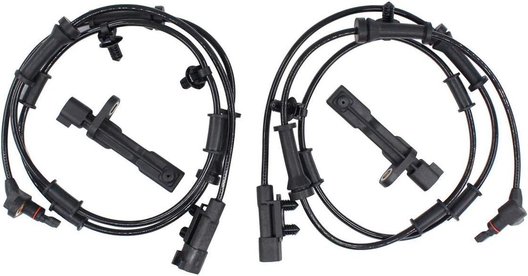 NewYall Set of 4 Front Rear Left Driver and Right Passenger Side ABS Wheel Speed Sensor for Jeep Wrangler 2007-2017, Wrangler JK 2018, Liberty 2008-2012, Dodge Nitro 2007 2010 2011