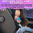 25Pcs Flexible Spring Toy - Elastic Mini Springs with Color & Shape Recognition, Rainbow Springs for Sensory Stimulation - Rainbow Party Favors in the Shapes of a Circle, Heart, Hexagon, Square & Star