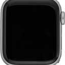 Anne Klein Silicone Fashion Band for Apple Watch Secure, Adjustable, Apple Watch Band Replacement, Fits Most Wrists (42mm (Series 1-3), 44/45/46/49mm (Ultra & Ultra 2), Black/Silver)