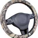 Mossy Oak Full Camo Steering Wheel Cover - Made from Premium Cotton Twill, Universal Fit for 14 1/2 to 15 inches - Official Licensed Product