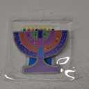 Rite Lite My Play Wooden Menorah with Removable Wooden Candles - Colorful Chanukah Menorah for Kids Hanukkah Gifts Decorations Centerpiece, Jewish Holiday Party Favors