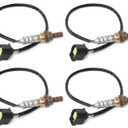 4Pcs Oxygen Sensor Upstream Downstream O2 Sensor Compatible with Chrysler 300 Town & Country, Jeep Grand Cherokee Wrangler, Dodge Durango Dokota Charger Ram 1500 2500 3500 Replace 234-4587 250-24253