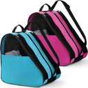 TOPZEA 2 Pack Roller Skate Bags, Oxford Cloth Ice Skates Storage Bag with Adjustable Shoulder Strap, Figure Skating Shoes Carry Bags Roller Blade Container, Roller Skate Accessories