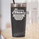 2 x (3PCS) Happy Retirement Sticker, Funny Retired Stickers - Waterproof Vinyl Decals for Laptop, Tumbler, Water Bottle, Scrapbook, Gift for Grandpa, Grandma Size 3" x 2.6 "