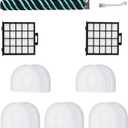 Replacement Parts Roller Brush & HEPA Filter Foam & Felt Filters Compatible with Shark Power Detect Upright AZ4000 AZ4002 AZ4002C Vacuum Cleaner