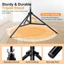 Backdrop Stand, Photo Video Studio 10 x 10FT Adjustable Backdrop Stand, Background Support System Kit with 2 Crossbars, 6 Clamps, 2 Sandbags and Carry Bag for Photography Parties Wedding