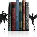 Geelin Dragon Metal Bookends Set of 2 Styles Gothic Book Ends for Shelves Bookshelf Home Office Desk Bookshelf Decor Gift for Dragon Lovers and Reading Enthusiasts