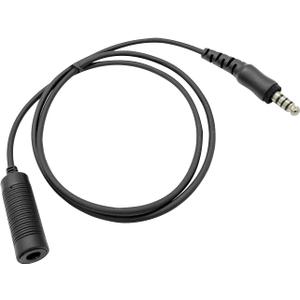 General Aviation Headset GA Dual Plug to Helicopter U174 Adapter Pilot Headphones Connector (12-U174-U174-straight)