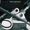 Uxcell AX44 EPDM V-Belt, Raw Edge Cogged Industrial Rubber V Belt 1/2" Width x 44" Inside Circumference