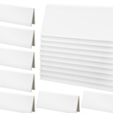 50 Pcs Dry Erase Name Tent 22 cm × 7 cm a Reusable Name Tent Cards Bulk, White Blank Table Name Tent Double Side Name Tents for Classroom Wedding Guest
