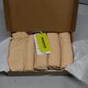 BATTEWA Seamless Incontinence Underwear for Women Ultra Soft Leakproof Panties, 50ml Light Absorbent Washable Briefs Bladder Control 5Pack(Beige, Large)