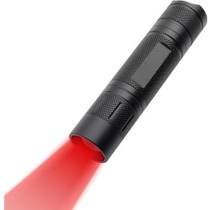 Red Light Flashlight, Zoomable Single Mode Red LED Flashlights for Astronomy, Aviation, Night Vision
