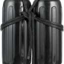 Seachoice Twin Eye Ribbed Boat Fender Kit - Includes a Pair of MFP Fender Lines, Multiple Sizes/Colors