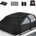 Sailnovo Soft Car Rooftop Cargo Carrier Roof Bag 20 Cubic Feet Waterproof Car Top Carrier, Fits Most Vehicle with/Without Rack, Include Anti-Slip Mat,6 Reinforced Straps,6 Door Hooks