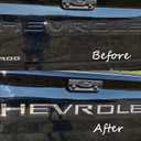 Tailgate Insert Letters Compatible with 2019 2020 2021 2022 2023 2024 3D Abs Plastic Emblems Badges with Strong Adhesive Chrome Silver