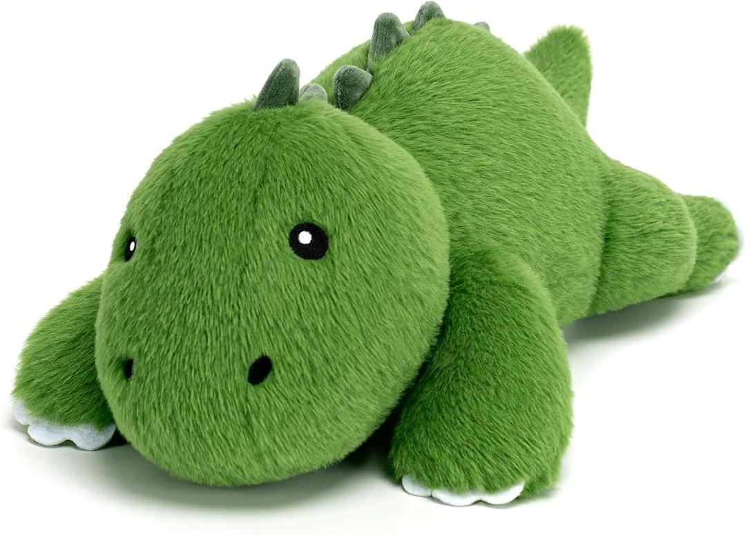 SQEQE Weighted Stuffed Animals Dinosaur Plush, Weighted Stuffed Animals Dino Plushies for Cozy Comfort, Soft T-Rex Pillow Toy for Kids Adults, Valentines & Birthday Gifts 9.8 Inch, 0.8 Lb