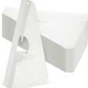Juvale Cardboard Easel Stand for Signs - Self-Stick Cardboard Easel Backs - Adhesive Picture Frame Support - 9-Inch, White, 50 Pack, Compact