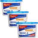 Vacplus Moisture Absorbers - Dehumidifiers for Closet, Efficient Humidity Absorber Boxes Collect Excess Moisture for Bathroom, Kitchen, Study, Fragrance-Free, 3 Pack